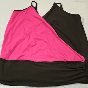 Reversible Pink and Black Tank Top